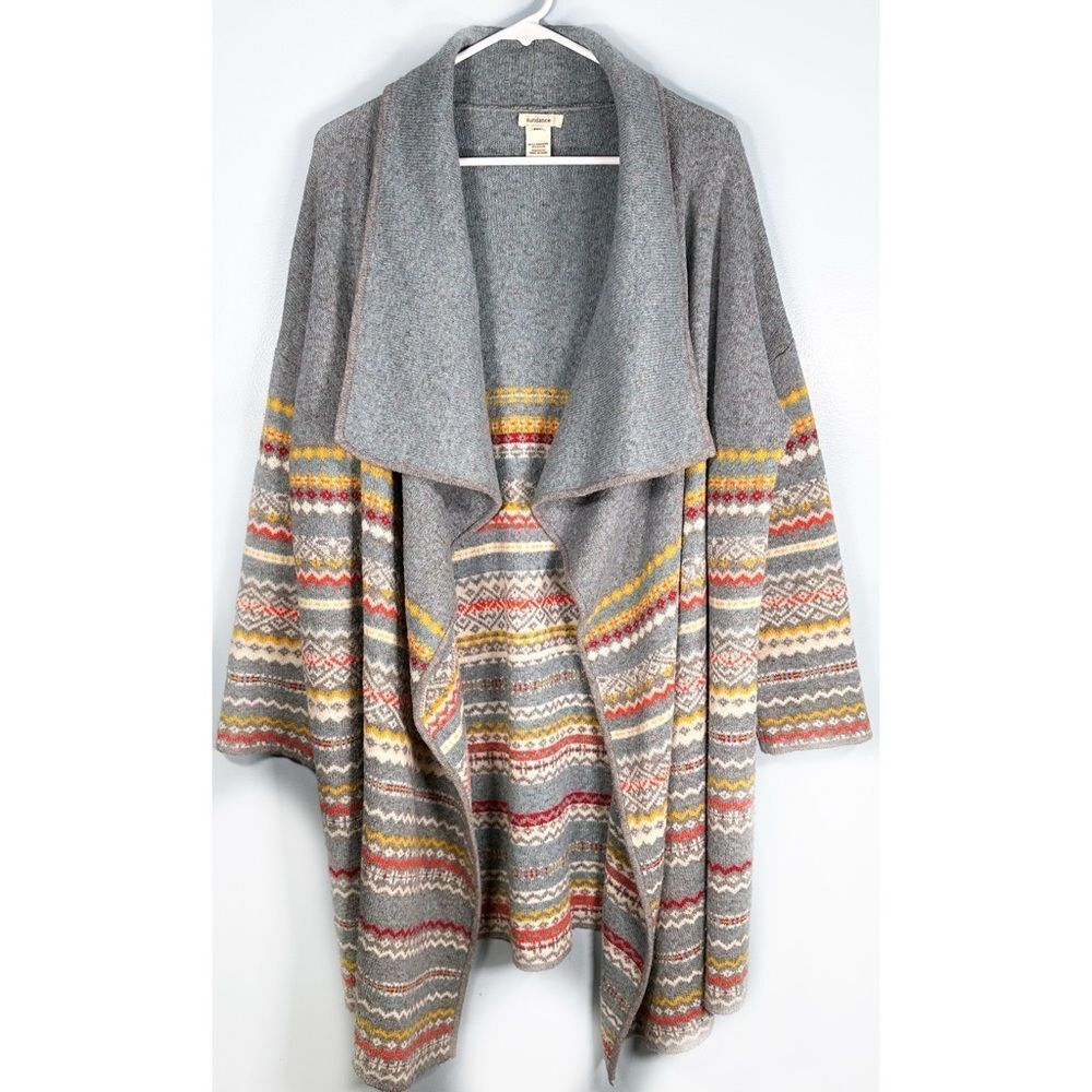 Sundance Lambs Wool Waterfall Draped Open Front S… - image 1